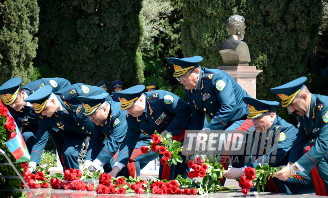 Azerbaijan marks 93rd birthday anniversary of National Leader Heydar Aliyev. Azerbaijan, Baku, 10 May 2016 